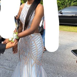 Baby Blue Prom Dress 🦋